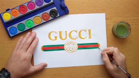 how to draw a gucci|gucci drawing easy.